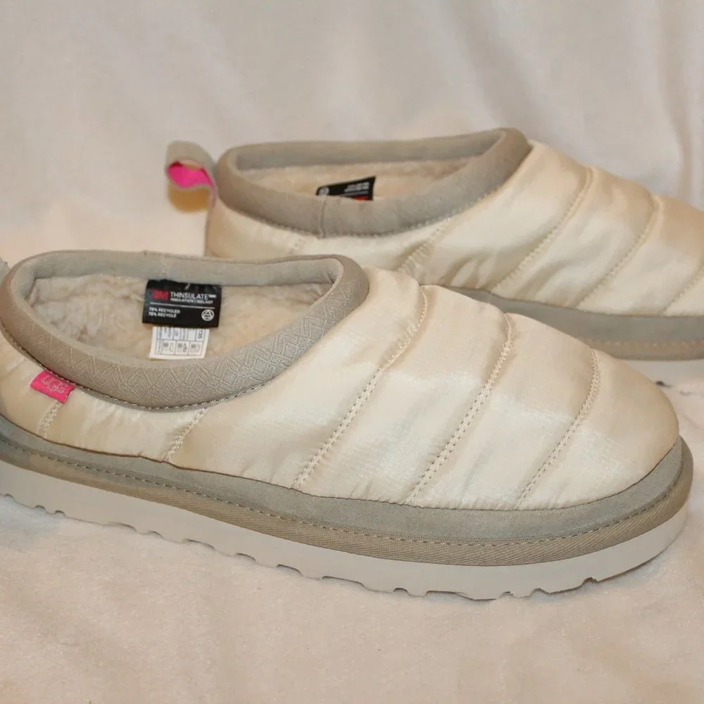 NIB UGG MEN'S TASMAN LTA SHEARLING LINED QUILTED‎ SLIPPERS